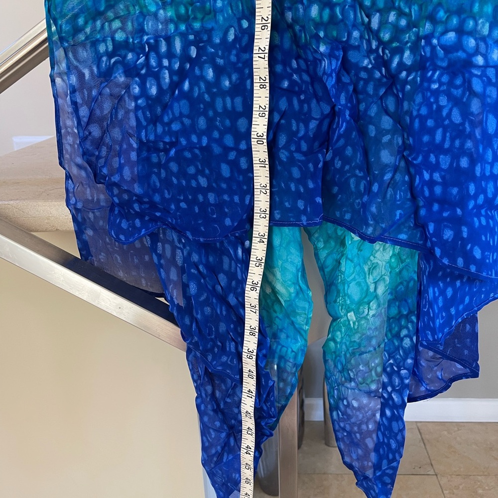 VINTAGE GOTTEX TURQUOISE swim coverup 💝HP - Picture 8 of 10